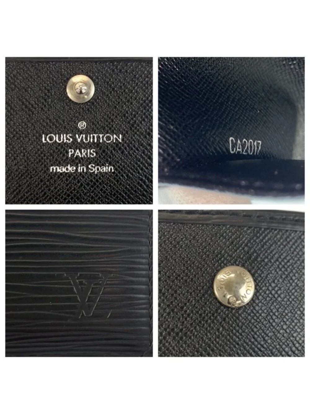 Louis Vuitton Epi Multicles 6 Black Leather Key Case 6 Rows Key Holder